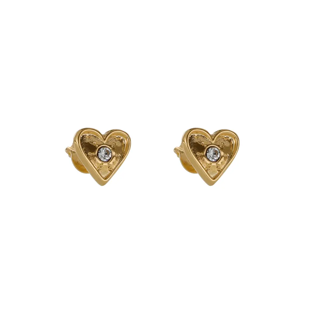 3999 Broquel Corazón Textura C/Cristal