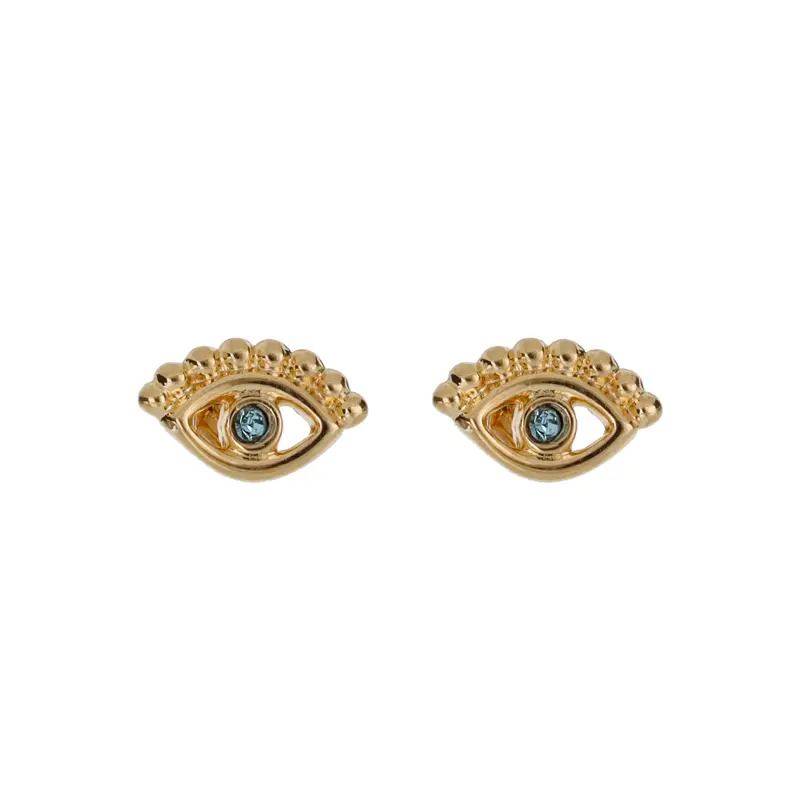 [3988A] 3988A Broquel Ojo Turco C/Cristal Azul