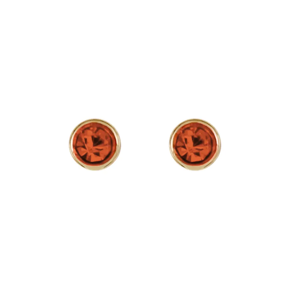 4011N Broquel Cristal Naranja 2Prs