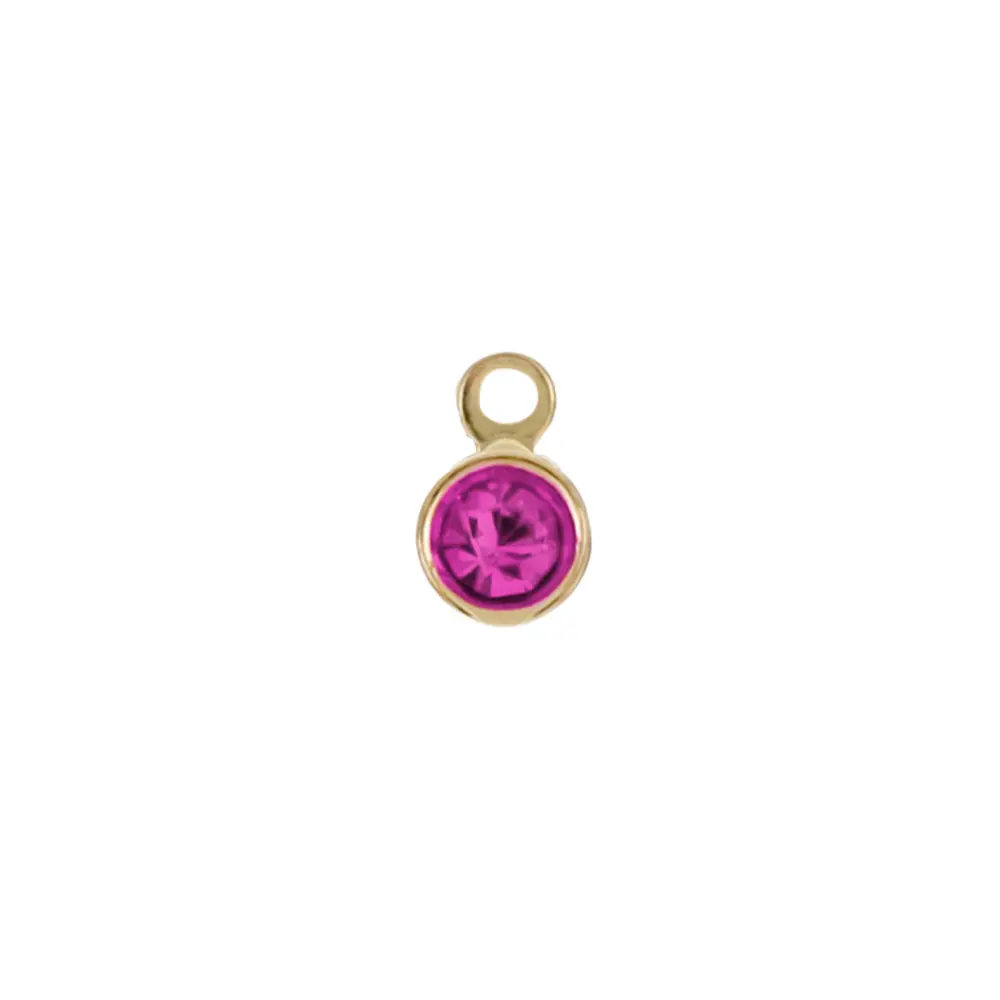 8131F Terminal Mini Cristal Fucsia 6 Pz