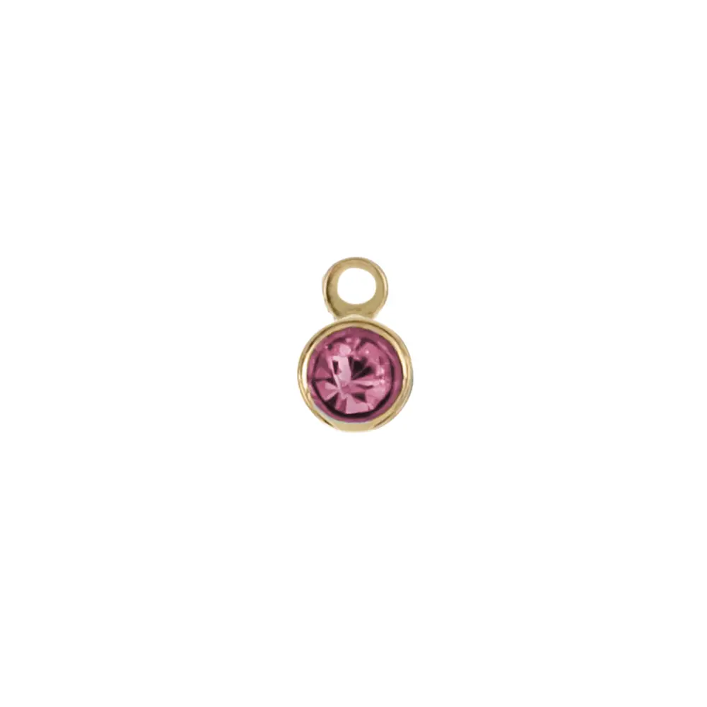 8131ROS Terminal Mini Cristal Rosa 6 Pz