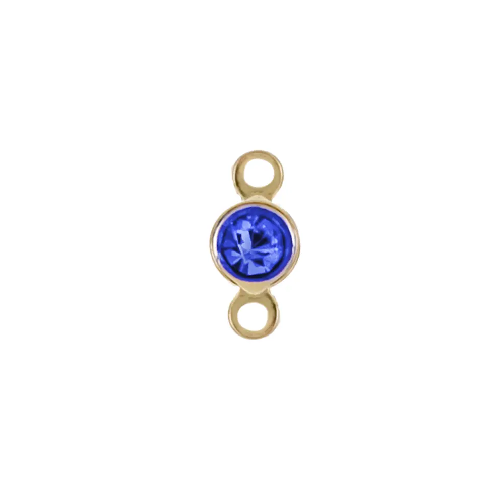 8143A Terminal Mini Cristal Azul Rey 2 Asas  6 Pz
