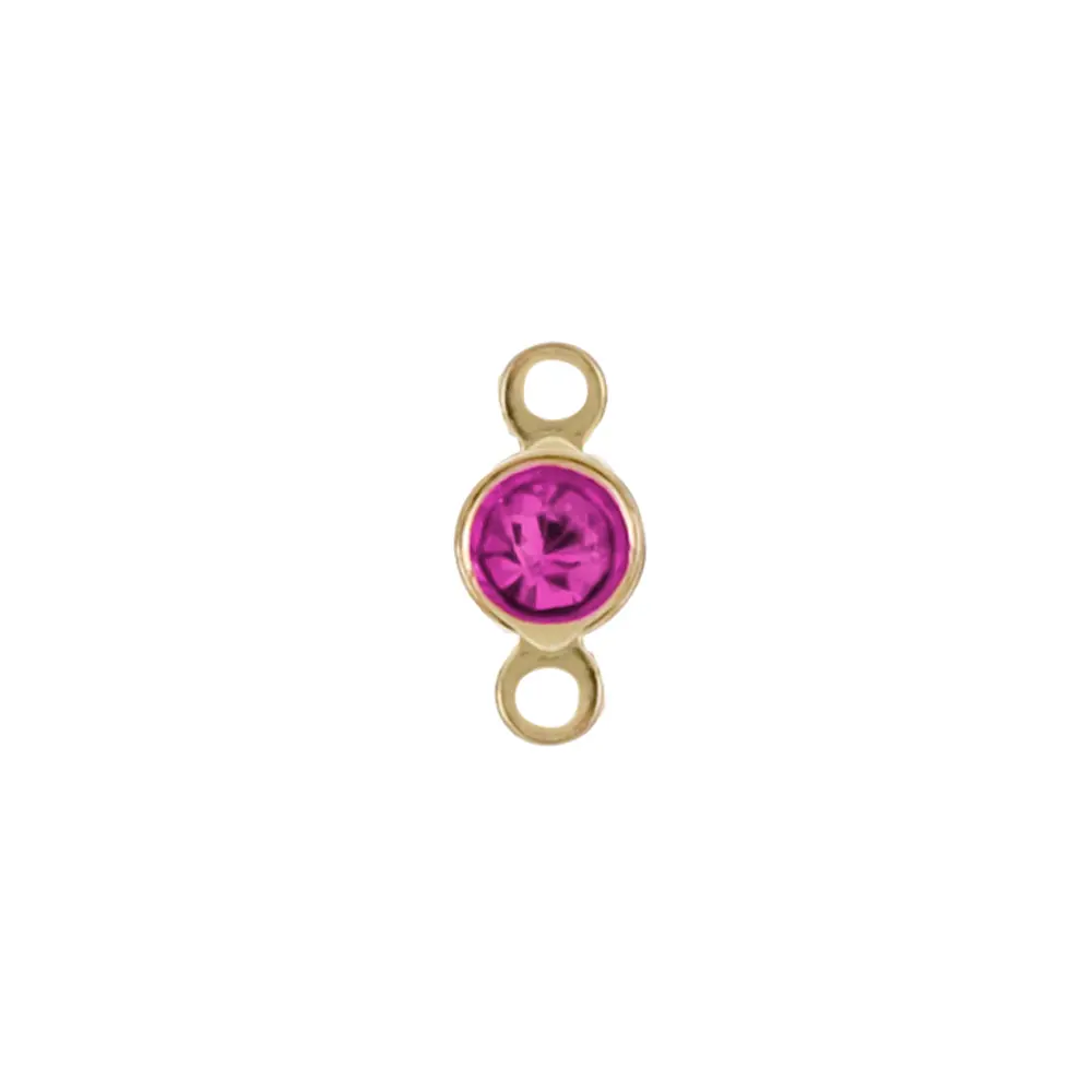 [8143F] 8143F Terminal Mini Cristal Fucsia 2 Asas 6 Pz