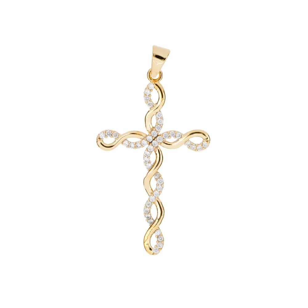 [5530597] 5530597 Dije Cruz Trenza C/ Zirconias