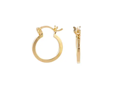 3703 Arracada Alambre Cuadrado Lisa #3 6 Prs