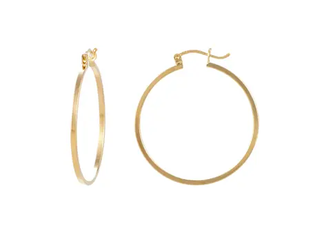 3708 Arracada Alambre Cuadrado Lisa #8 6 Prs