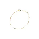 715016E Pulsera Ancla Bolita Alternada 16Cm +2Cm Ext