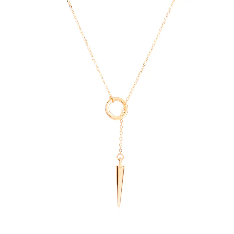 9053 Collar Circulo Mini Con Prisma