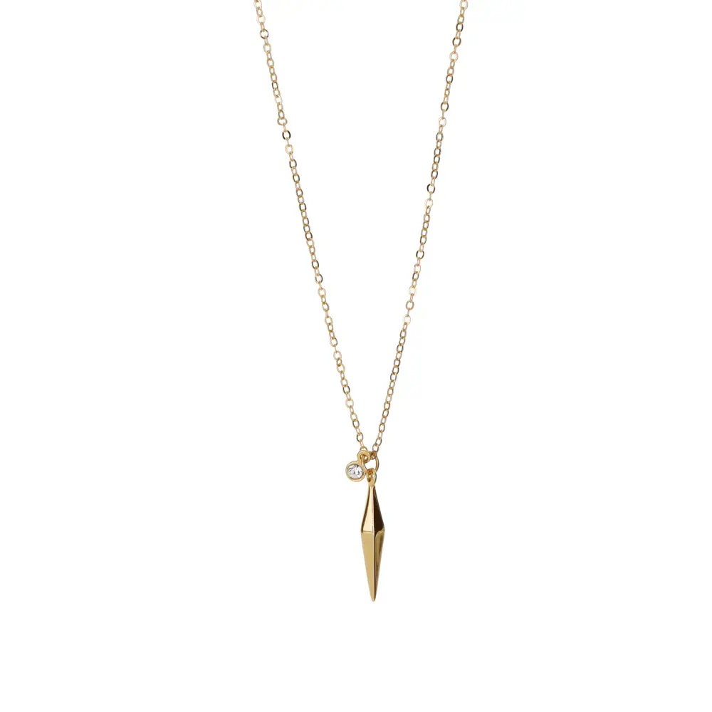 9070 Collar Diamante C/Cristal Blanco