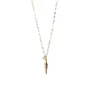 9070 Collar Diamante C/Cristal Blanco