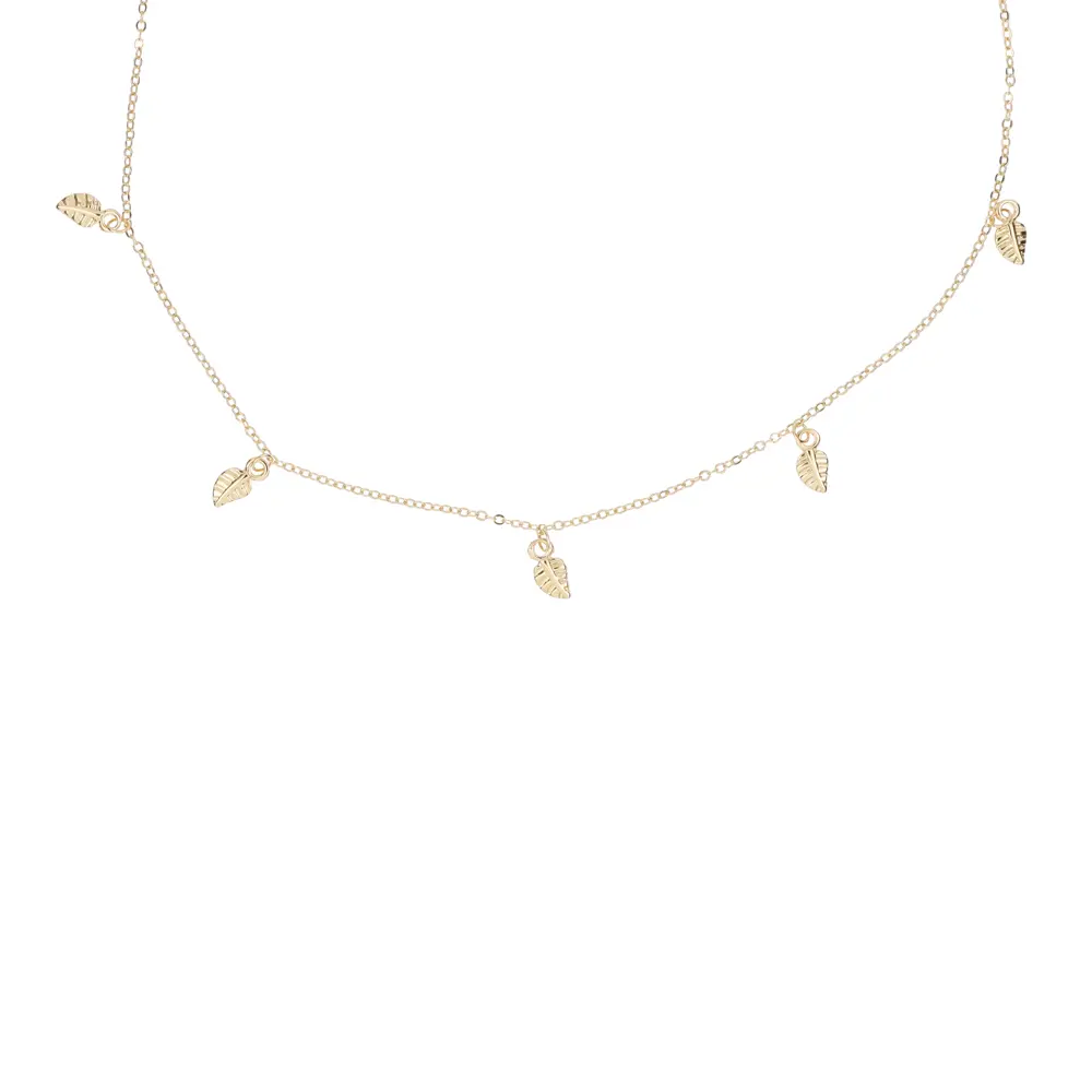 9084-1 Collar Hojitas Mini 40 Cm C/Extensión