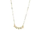 9097 Collar Tres Cristales 45 Cm