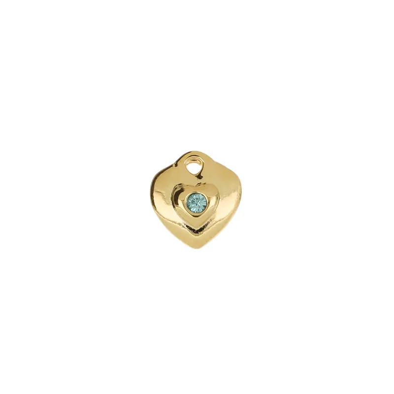 5313529A Dije Corazón Doble Y Cristal Azul