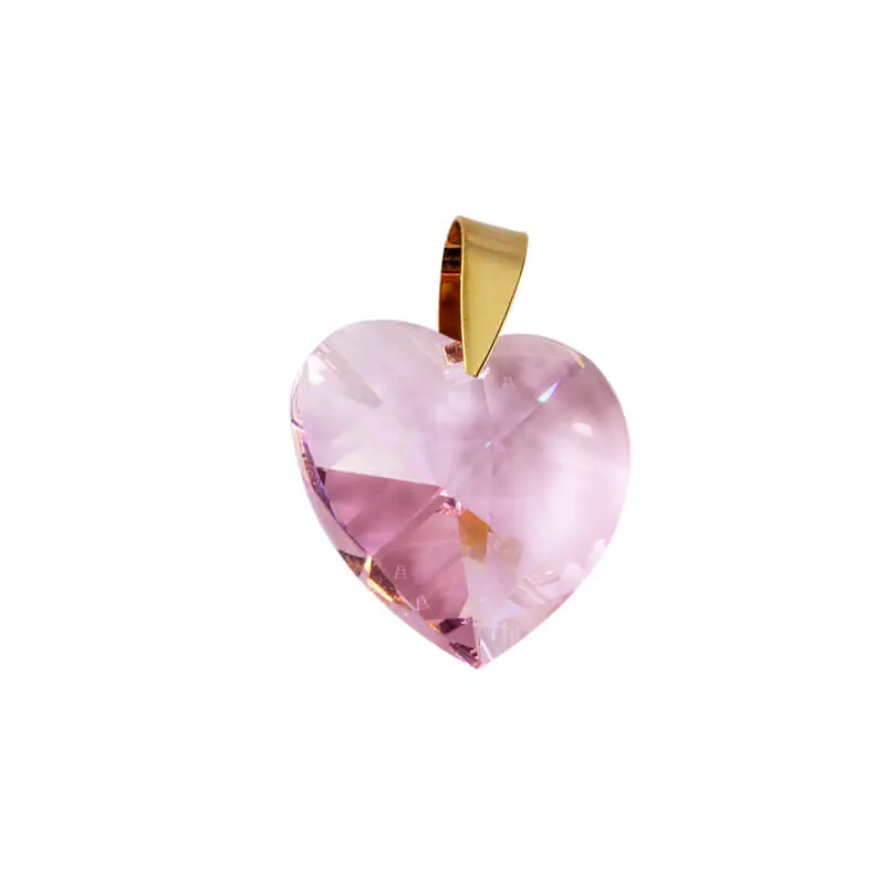 5533 Dije Corazón Rosa Swarovski