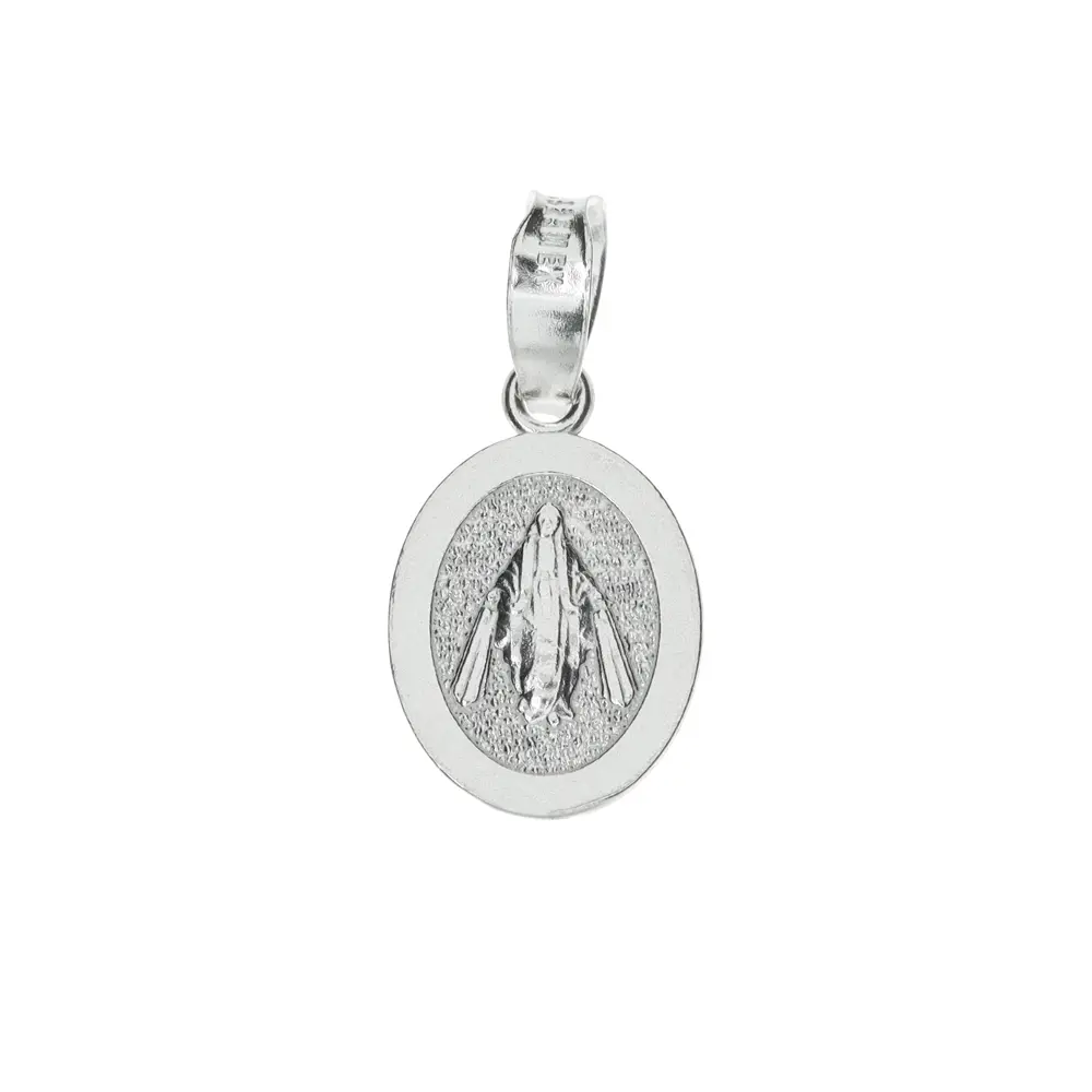 P2011 Medalla San Judas Ovalada Plata .925