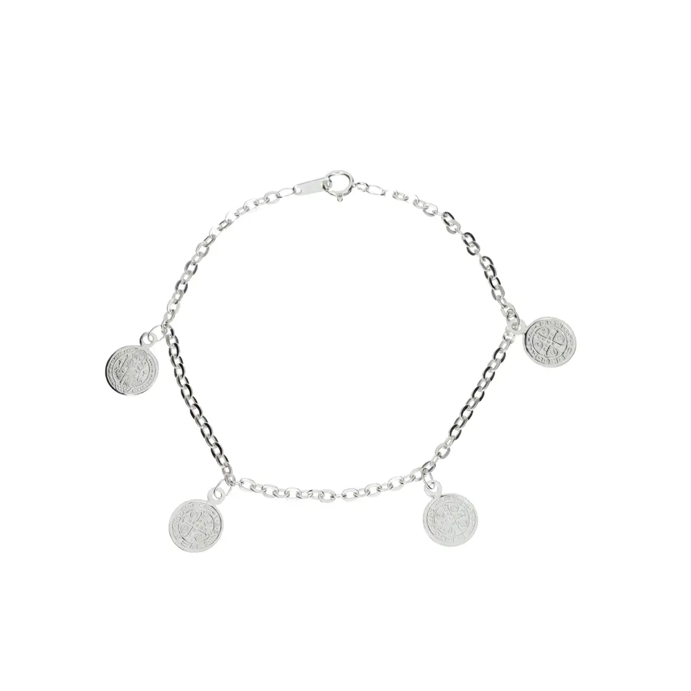 P3001 Pulsera 4 San Benitos Plata .925