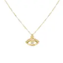 9125 Collar Ojo Blanco 45cm  
