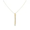 9118 Collar Barra c/Cristal 45cm