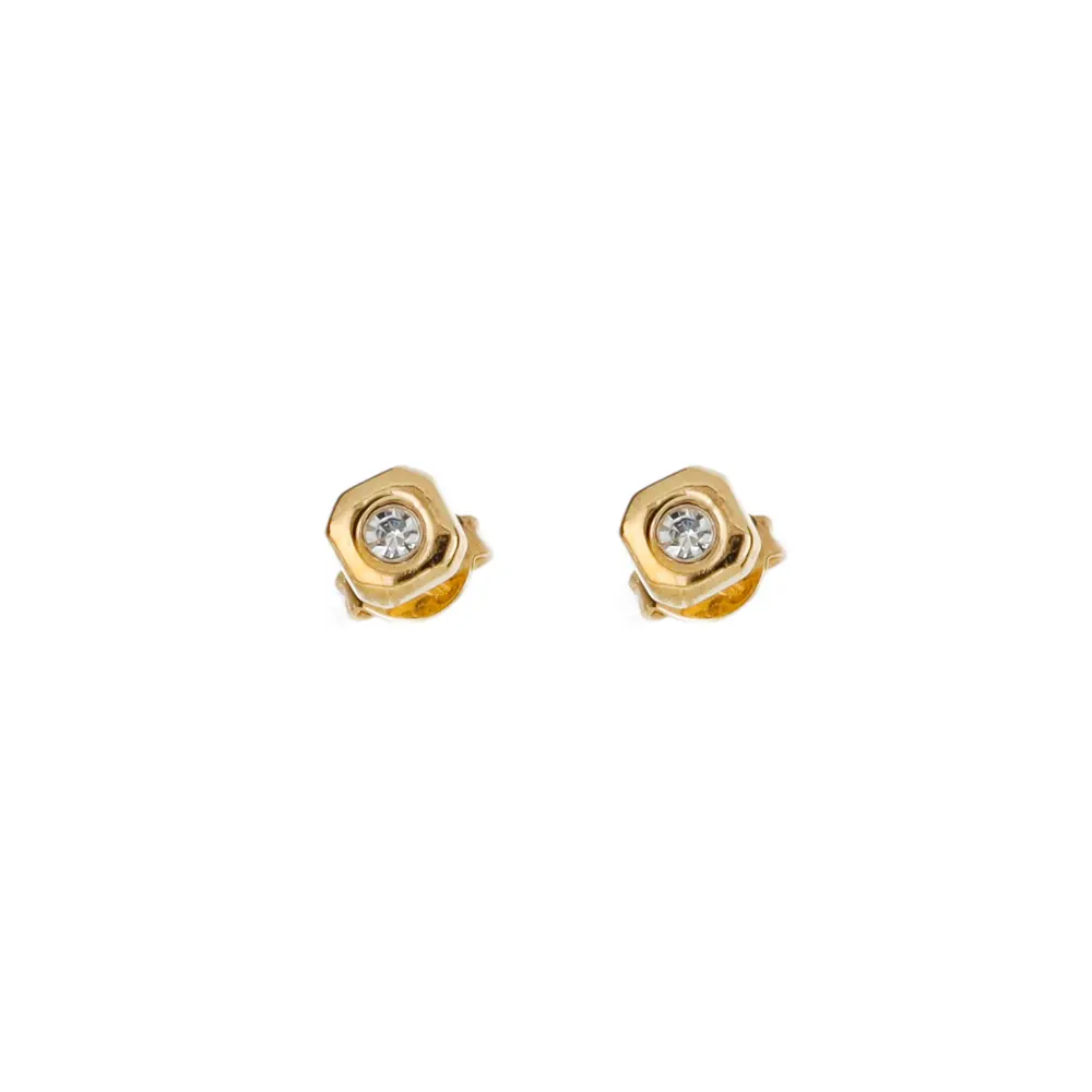 40041 Broquel Cuadrado C/Cristal 1 Par