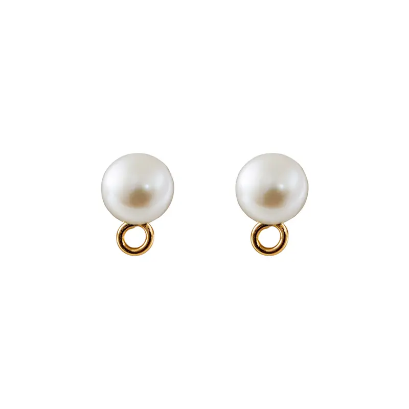 [81211] 81211 Broquel Boton Perla 6Mm. C/Asa 1 Par