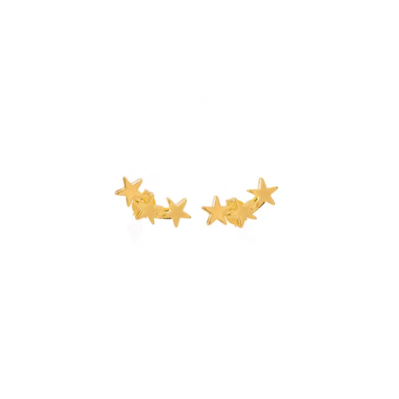 3925114 Broquel Tres Estrellas 14K