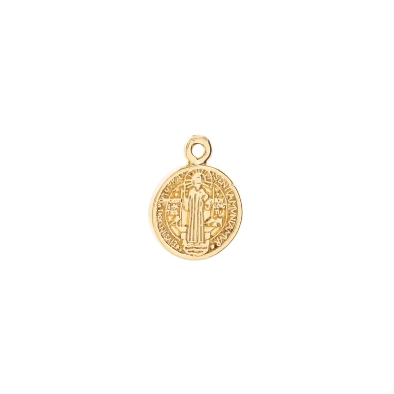 5404114 Dije Medalla San Benito Mini 14K