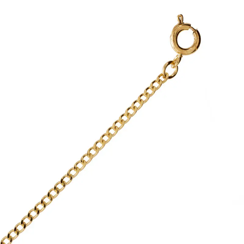 [712614] 712614 Cadena Barbada Cal.40 14K (45 cm)
