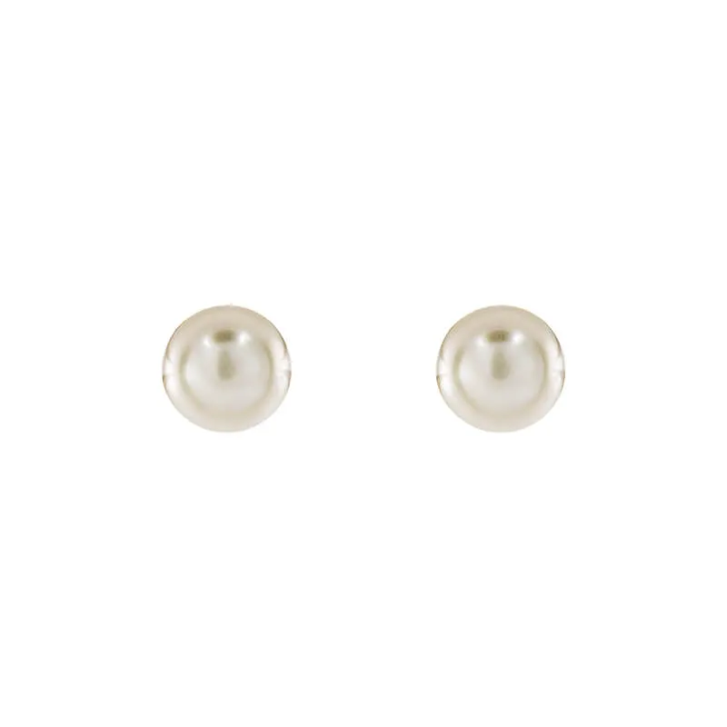 [3541114] 3541114 Broquel Boton Perla 6Mm 14K