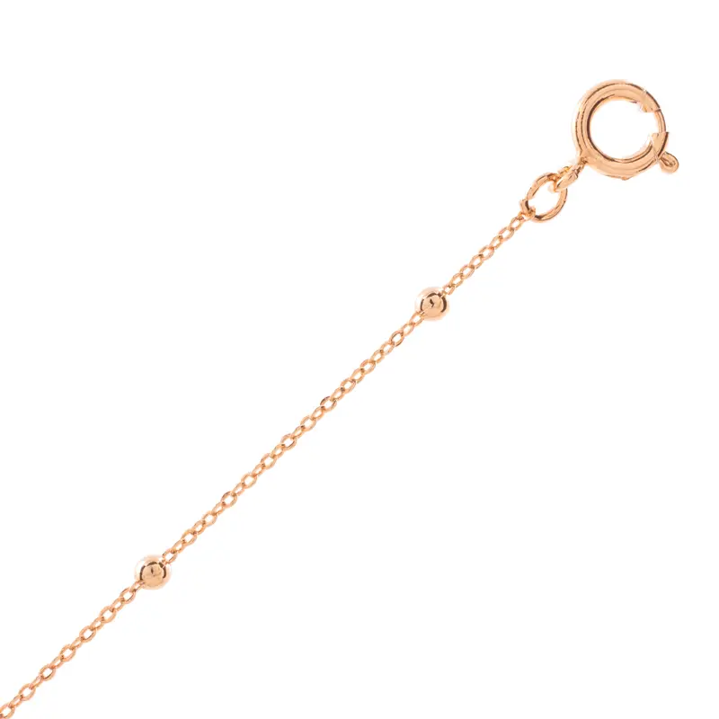 715014 Cadena Ancla Bolita Alternada   14K (40 cm)