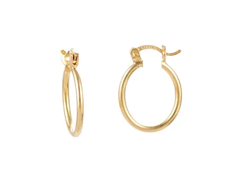 [3602114] 3602114 Arracada Oval Lisa 1 Par 14K