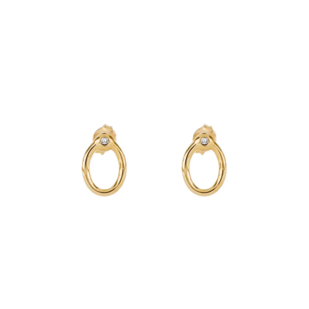 [4016114] 4016114 Broquel Ovalado C/Cristal 14K