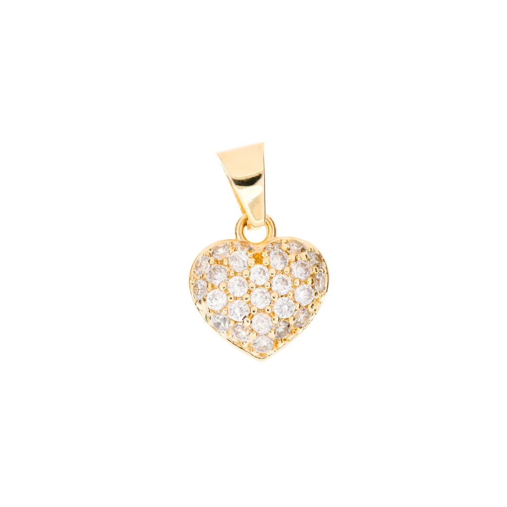 [553062314] 553062314 Dije corazón C/Zirconia C/Reasa 14K