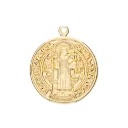 5372114 Dije Medalla San Benito Grande 14k