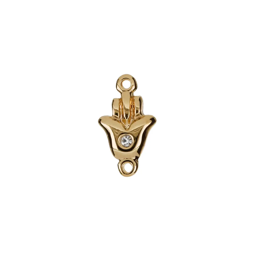 5313505BC Dije Mano Hamsa C/Cristal Blanco 2 Asas
