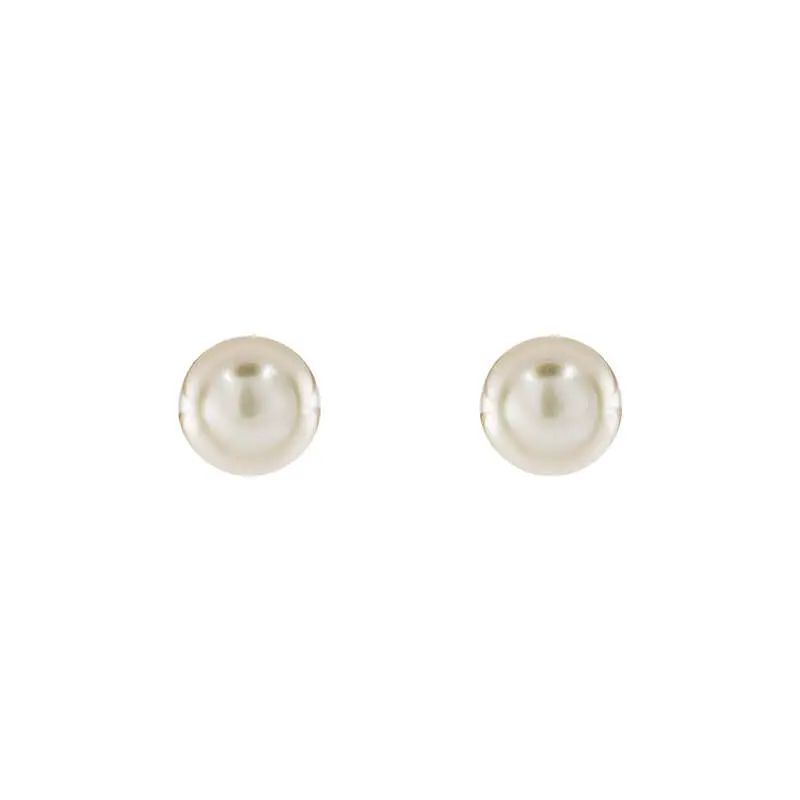 3541 Broquel Boton Perla 6Mm