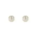 3541 Broquel Boton Perla 6Mm