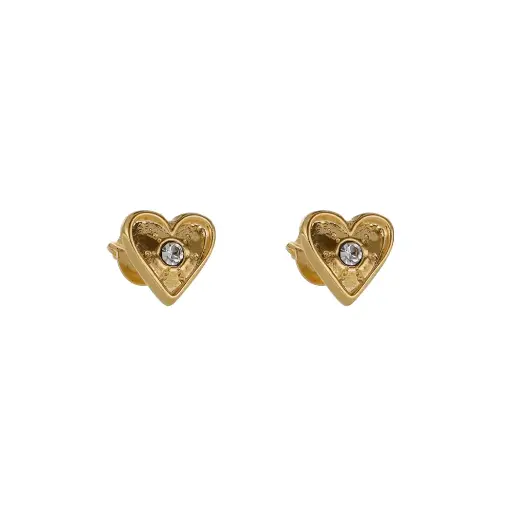 [3999] 3999 Broquel Corazón Textura C/Cristal