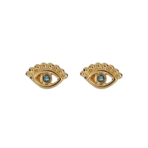 [3988A] 3988A Broquel Ojo Turco C/Cristal Azul
