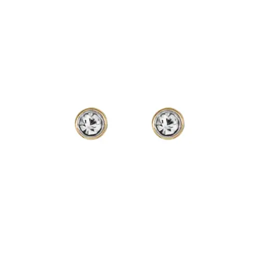 [4011BC] 4011BC Broquel Cristal Blanco 2Prs