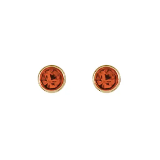 [4011N] 4011N Broquel Cristal Naranja 2Prs