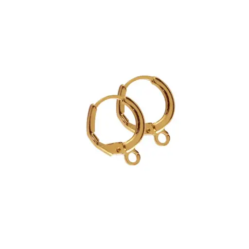 [8117] 8117 Patente Para Arete Redonda Paq. 10 Par.