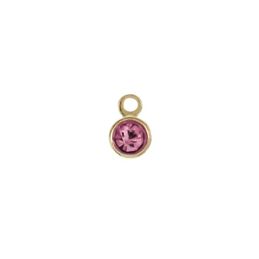 [8131ROS] 8131ROS Terminal Mini Cristal Rosa 6 Pz