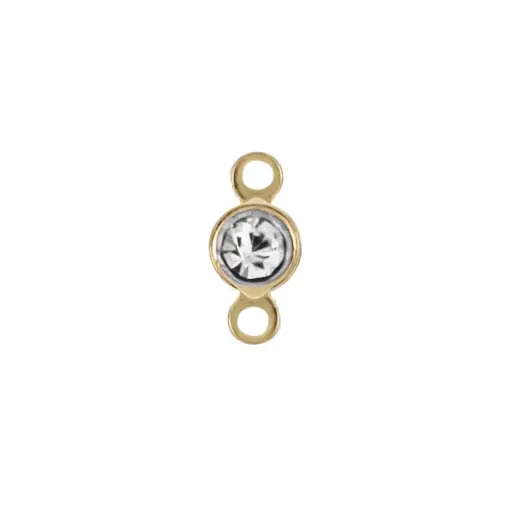 [8143BC] 8143BC Terminal Mini Cristal Blanco 2 Asas  6 Pz