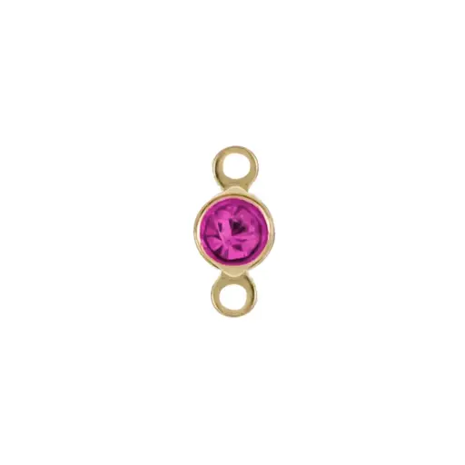 [8143F] 8143F Terminal Mini Cristal Fucsia 2 Asas 6 Pz
