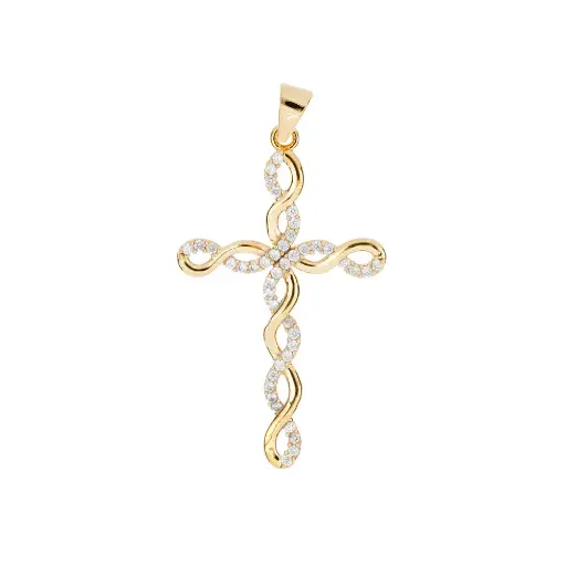 [5530597] 5530597 Dije Cruz Trenza C/ Zirconias