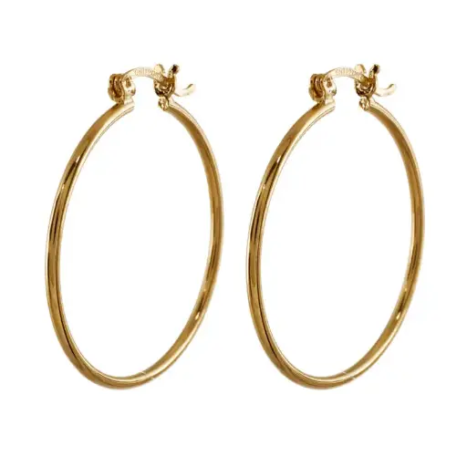 [3608] 3608 Arracada Lisa # 8 6 Prs