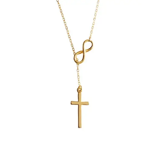 [9030] 9030 Collar Infinito Con Cruz