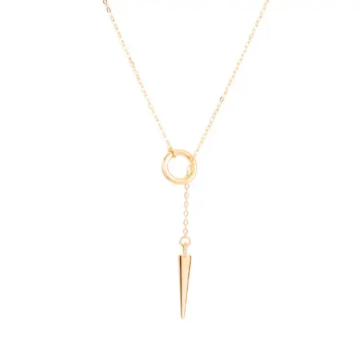 [9053] 9053 Collar Circulo Mini Con Prisma