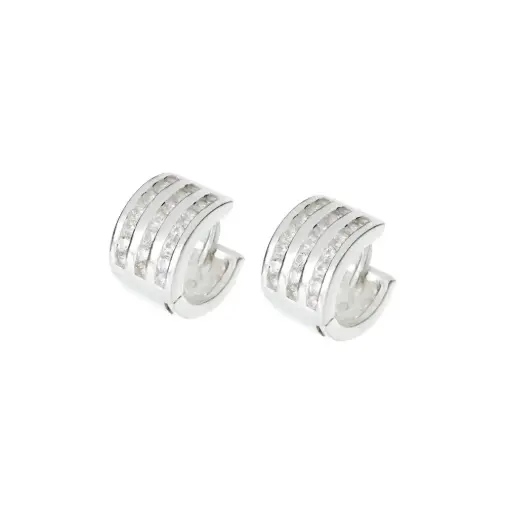 [P1008] P1008 Huggie Tres Caminos Plata .925
