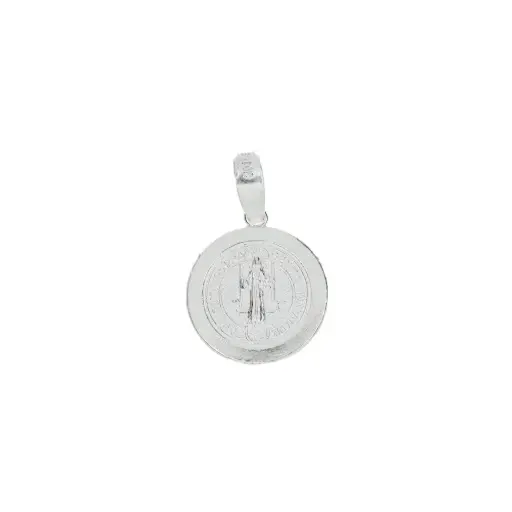 [P2010] P2010 Medalla San Benito Mediana Plata .925